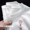 100 Pure cotton short-sleeved T-shirt for men, 2024 new summer design sense, niche and trendy ins loose T-shirt top Specification image